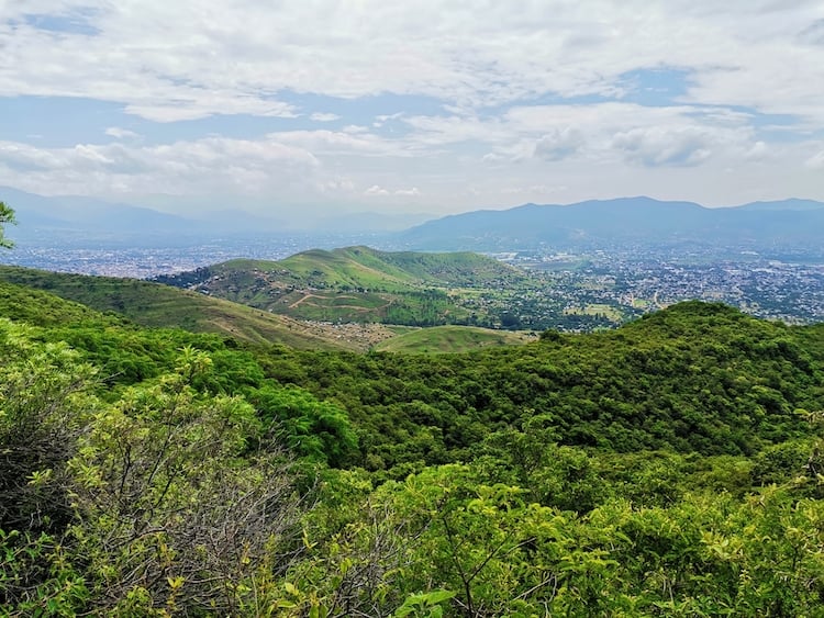 Visit Monte Albán for views of green mountainous views like this one!